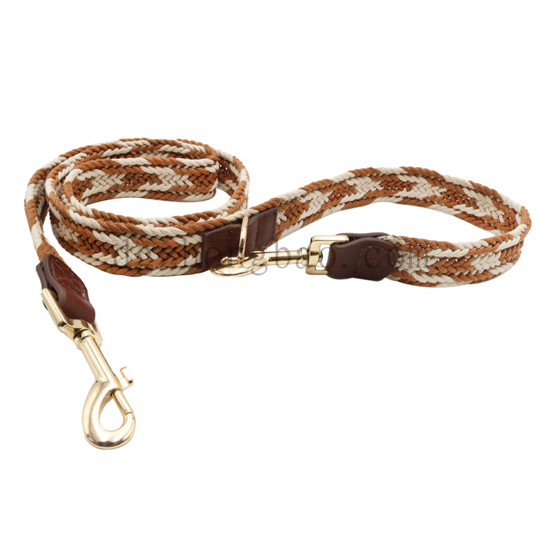 Összekapcsolt fonott házi póráz