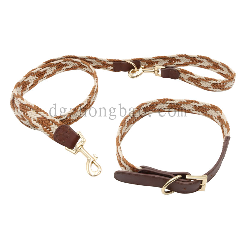 Összekapcsolt fonott házi póráz