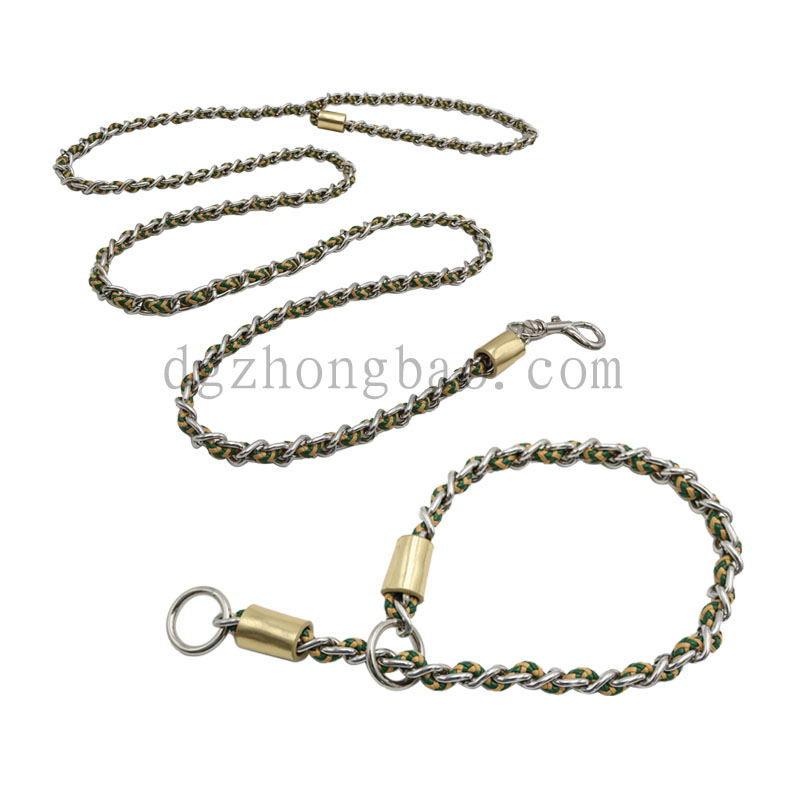 Bőrkötél kopásálló házi kedvenc vontatókötél