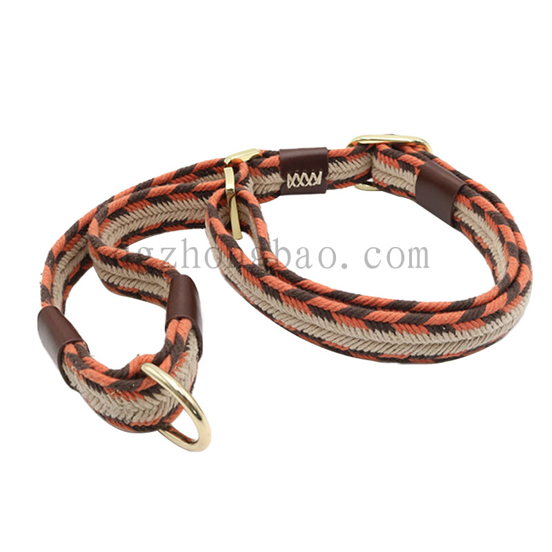 Kedvezményes házi nyakörvek és póráz színkontraszt kötés