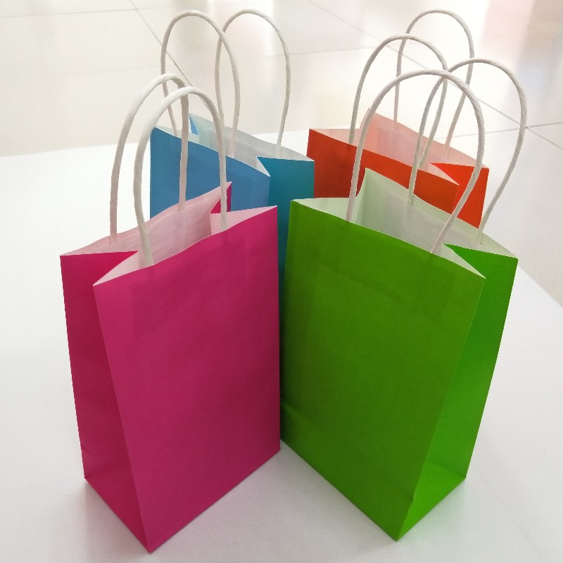 Nagykereskedelmi rendelési napló Nyomtatott élelmiszercsomagoló Craft Brown Kraft Paper Shopping Bag with handle