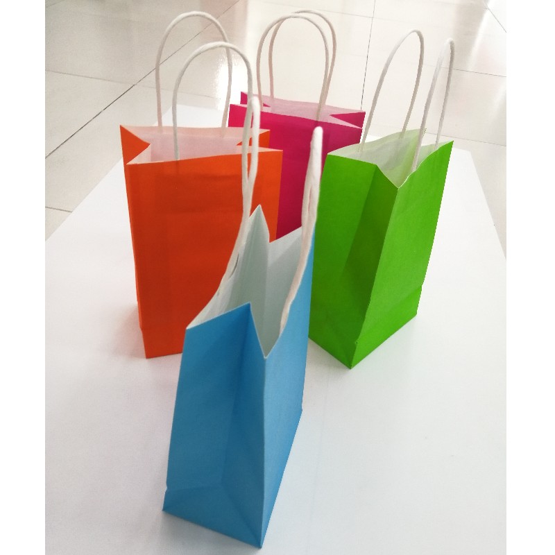 Nagykereskedelmi rendelési napló Nyomtatott élelmiszercsomagoló Craft Brown Kraft Paper Shopping Bag with handle