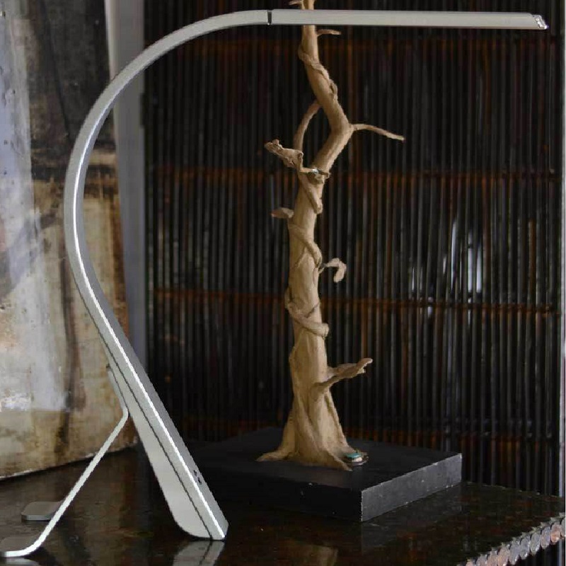 521u Black White Modern Office Desk Lamp with Switch Business Gift Foludable Touch Dimmer LED table with USb