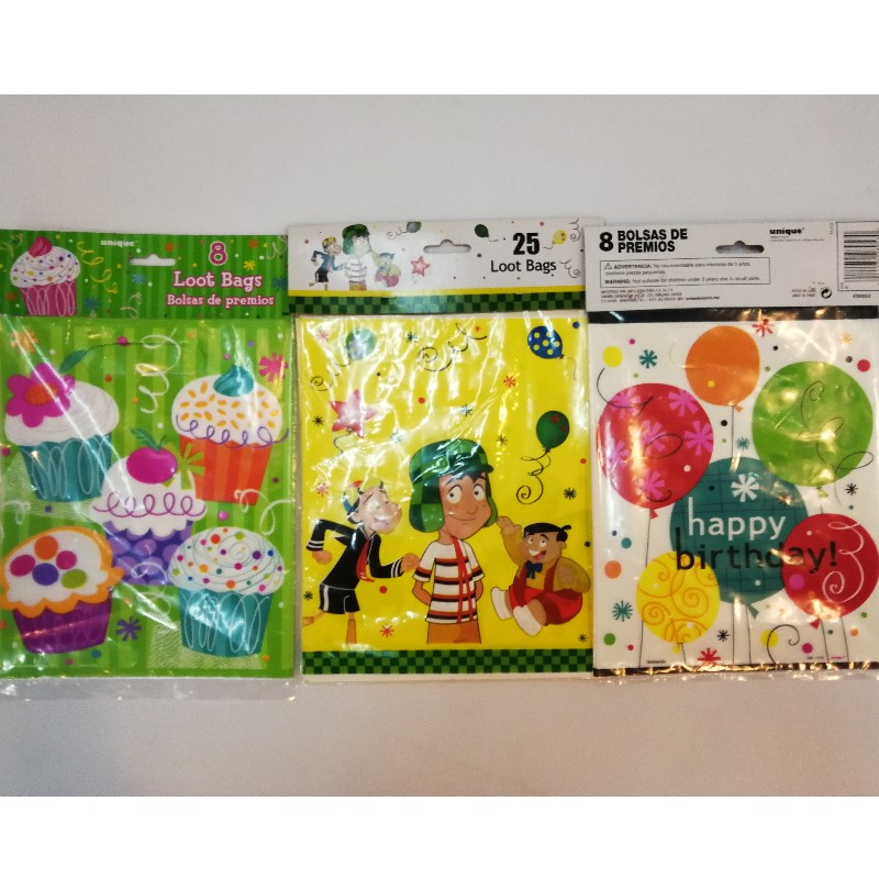 Ajándékcsomagok Gyermek Szülinapi Parti Díszítés Gyerekek Műanyag Cukorka Dessert Loot Bag