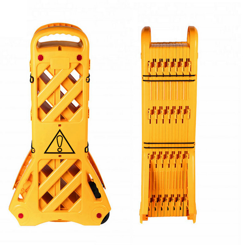 Ideiglenes műanyagok, útbiztonsági termékek, forgalmi hordozható lehajtható gátak, a korlát kibővítése