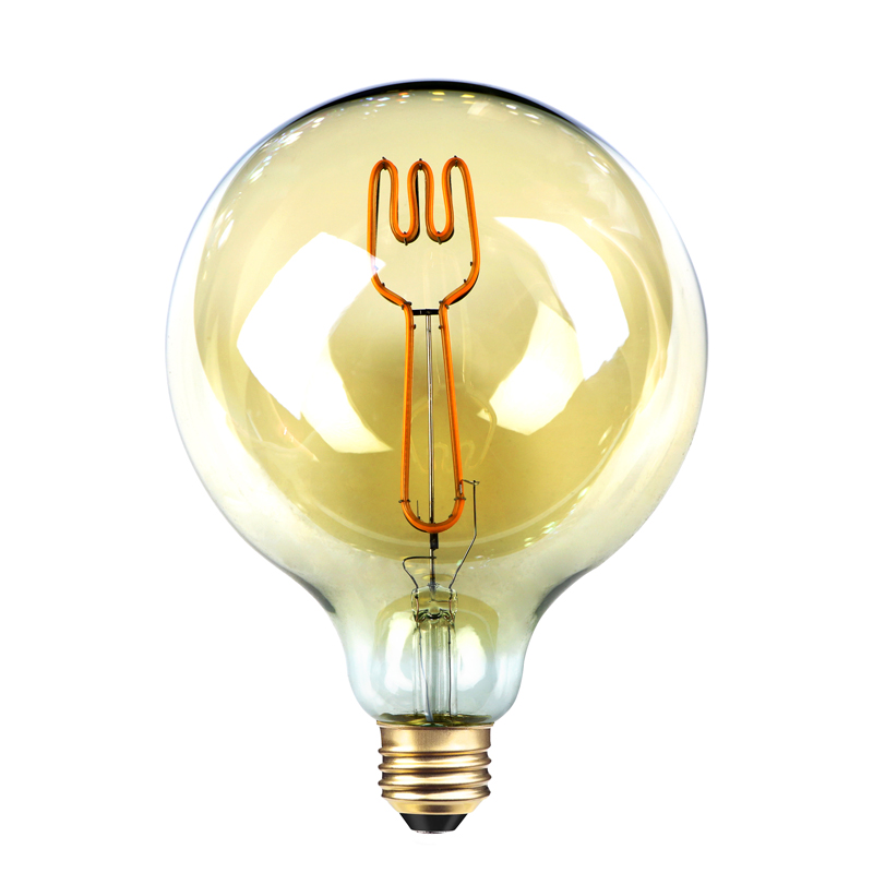 G125 L Fehér, színes, DIY izzószál alakú izzólámpa