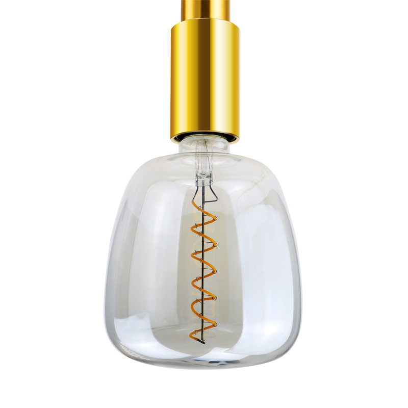 Vas Spirál Gradiens Blue multi színes 140mm ólomú izzólámpa