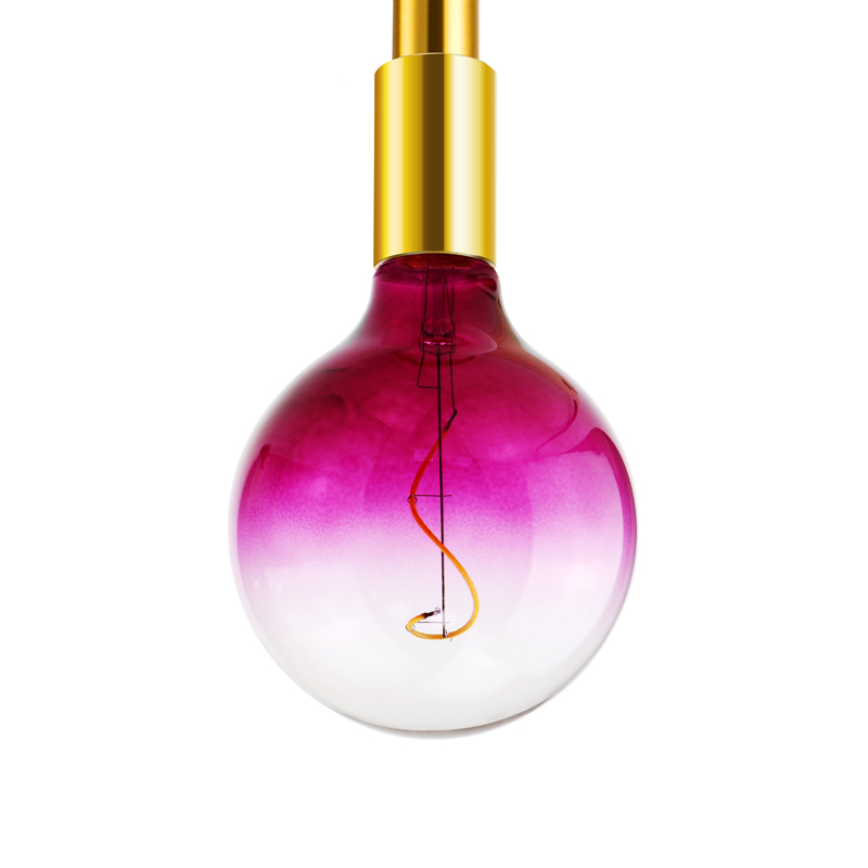 G125 Zöld 4 watt 200 lumen 200ok különleges alakú spirál puha izzószál LED vegyes színű izzó