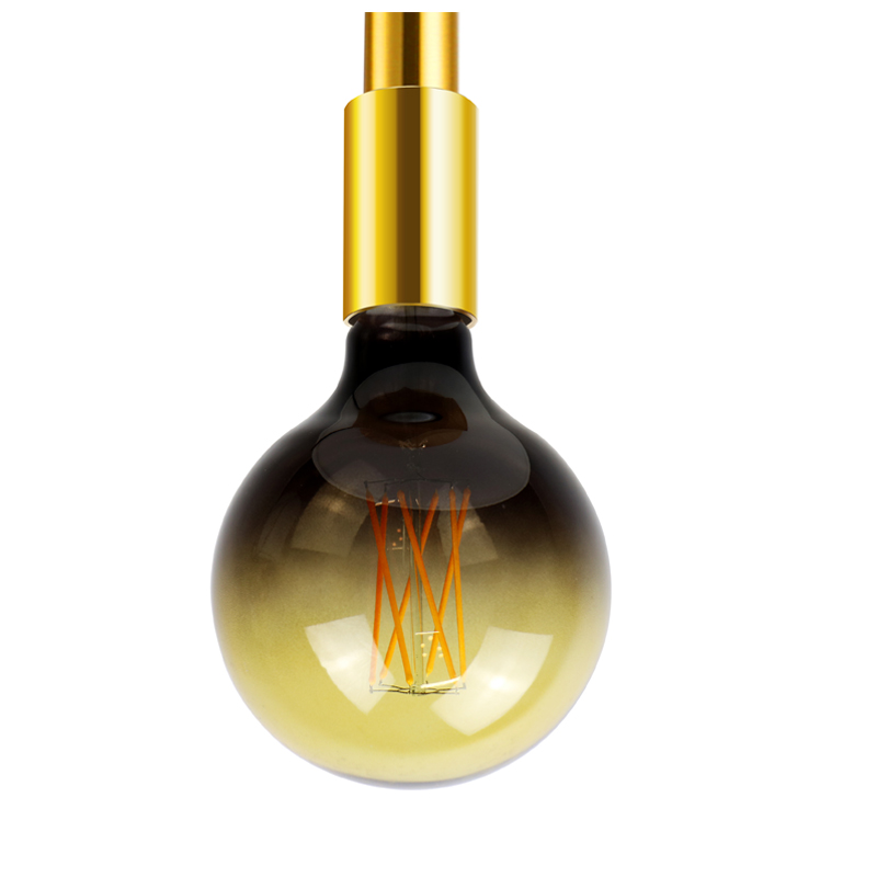 T180 Dark Amber Brown gradient színű divatdekoratív szállodai kávébár vezetett izzószál