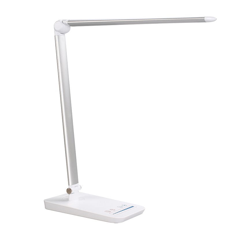 58x Dimmable Modern Office Wireless Charger Touch QI Light Led Desk Table Lamp with USB Charging Port