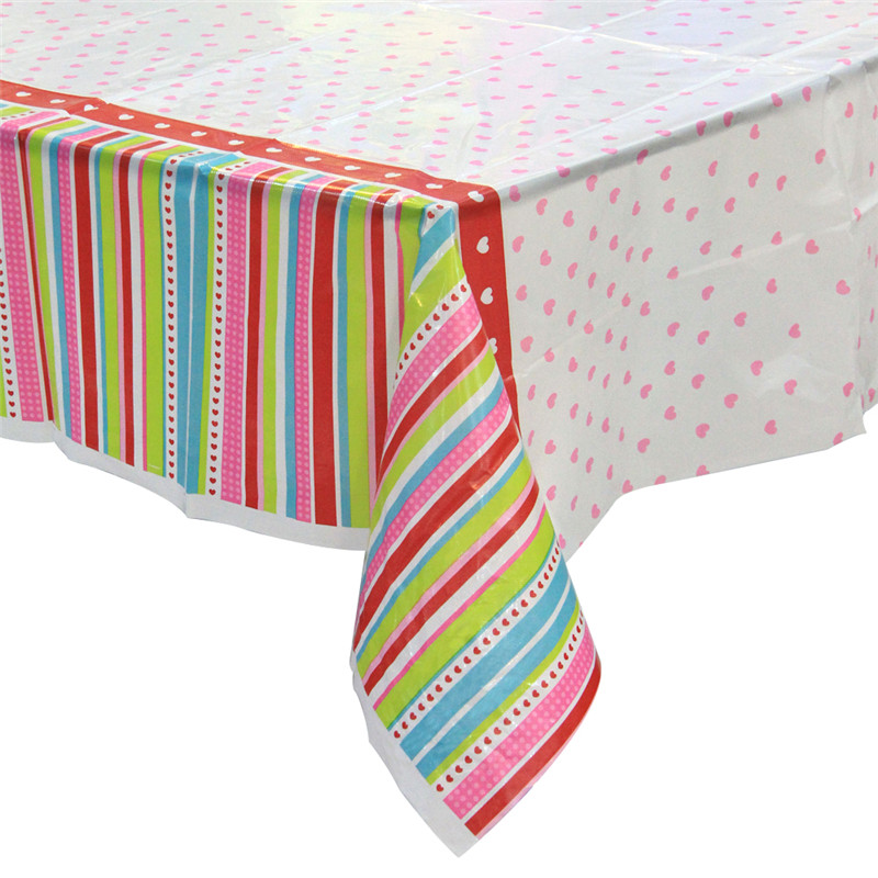 Summer Time Clear Printed Tablechoth PVC Tablecover