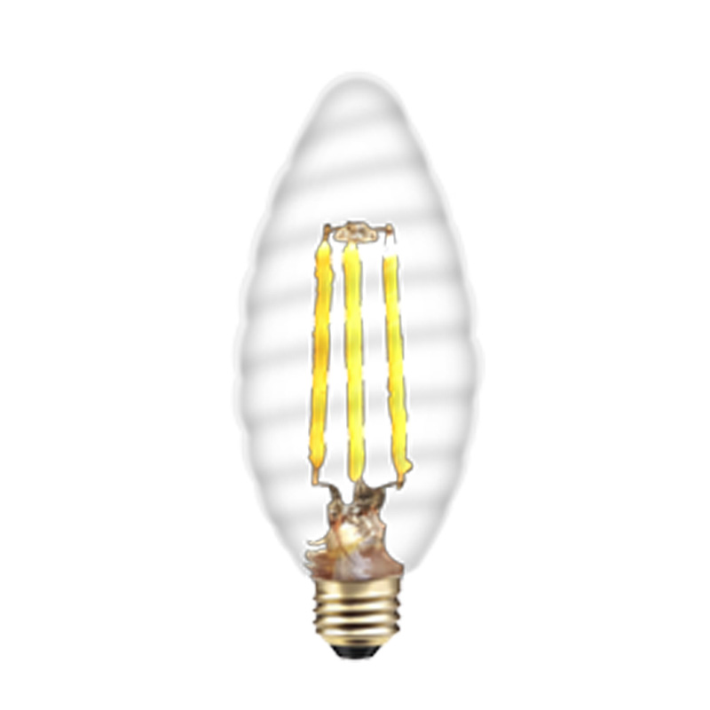 C35 Tiszta, halvány, nem halvány színű, deco csavart gyertyadíszes világítólámpa