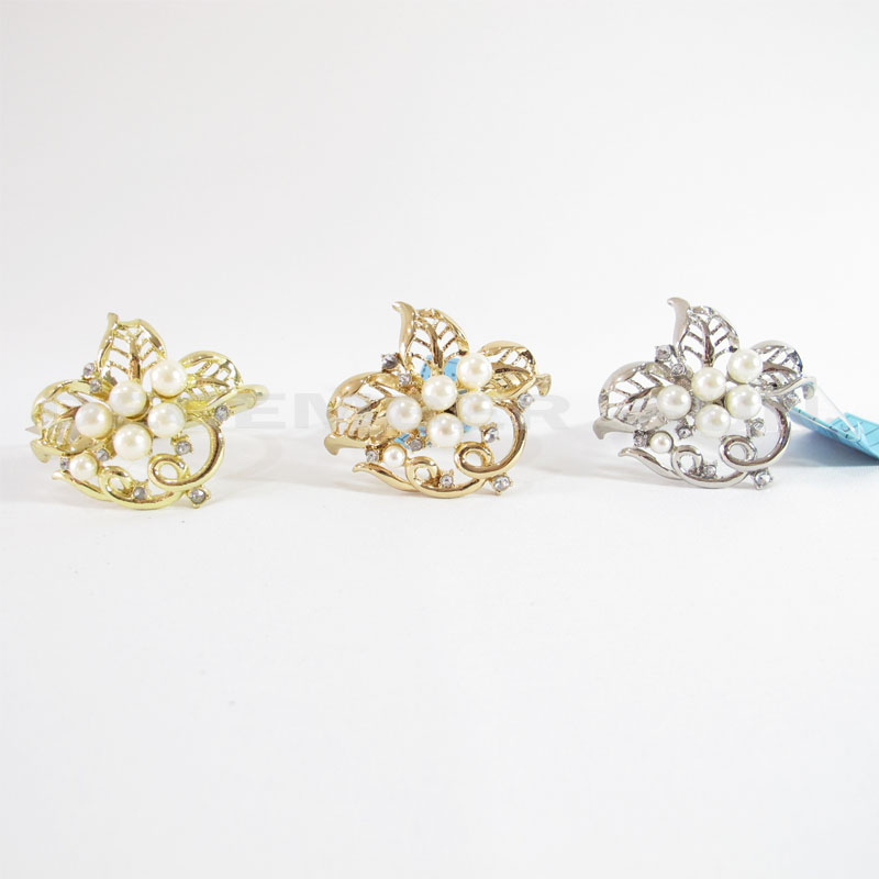 Forró eladás elegáns és kecses fém szalvéta gyűrű