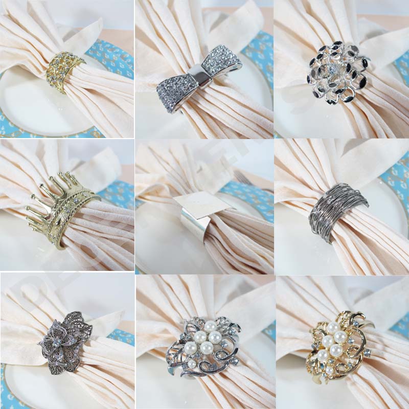 Vonzó és tartós fajta fém szalvéta gyűrű