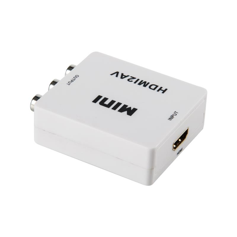 Mini méretű HDMI-AV \/ RCA konverter 1080P