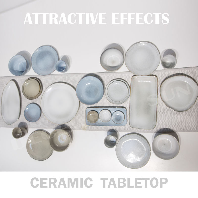 Nagyszerű fajták kőkerámia asztallapkészlet