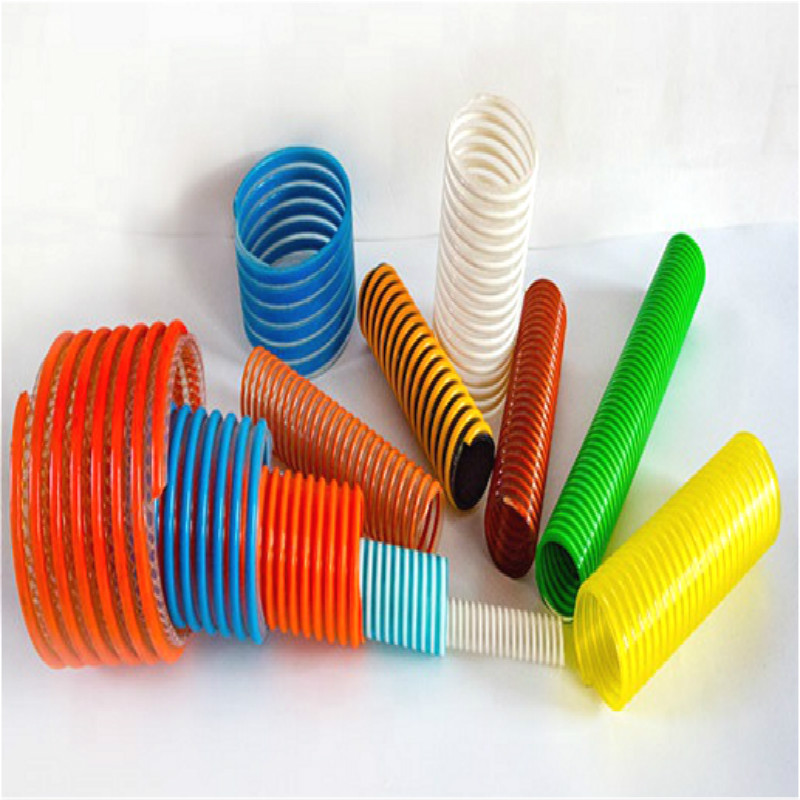 Jó minőségű színes hullámos szívótömlő \/ rugalmas pvc szívótömlő \/ víztömlő