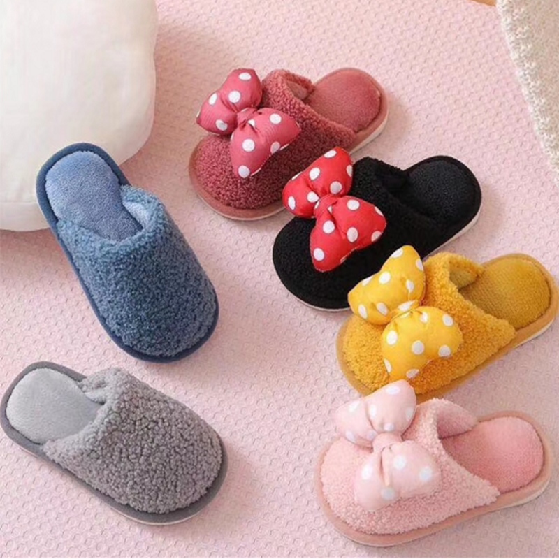 Gyerek beltéri prémes papucs