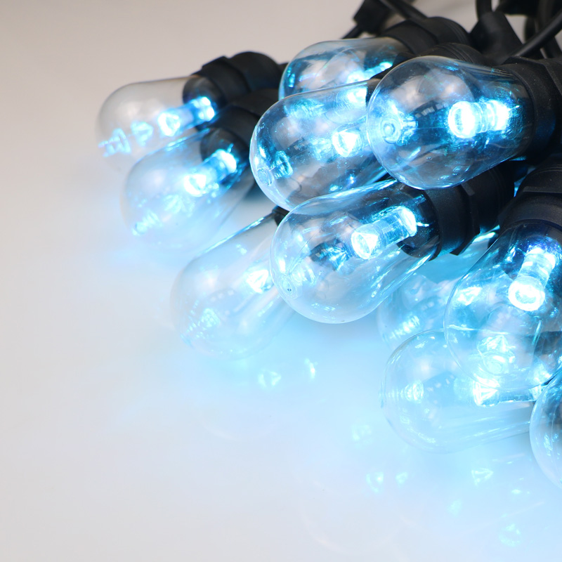 Kültéri húzó izzók meleg fehér színű választhatják a karácsonyi dekoráció húrok fényét