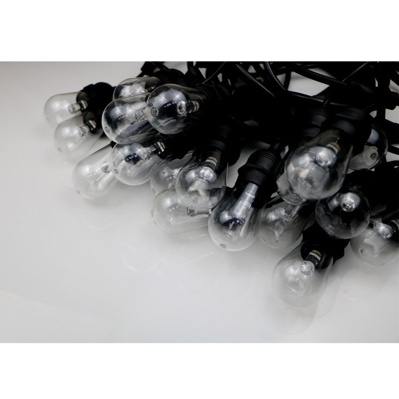 Kültéri húzó izzók meleg fehér színű választhatják a karácsonyi dekoráció húrok fényét