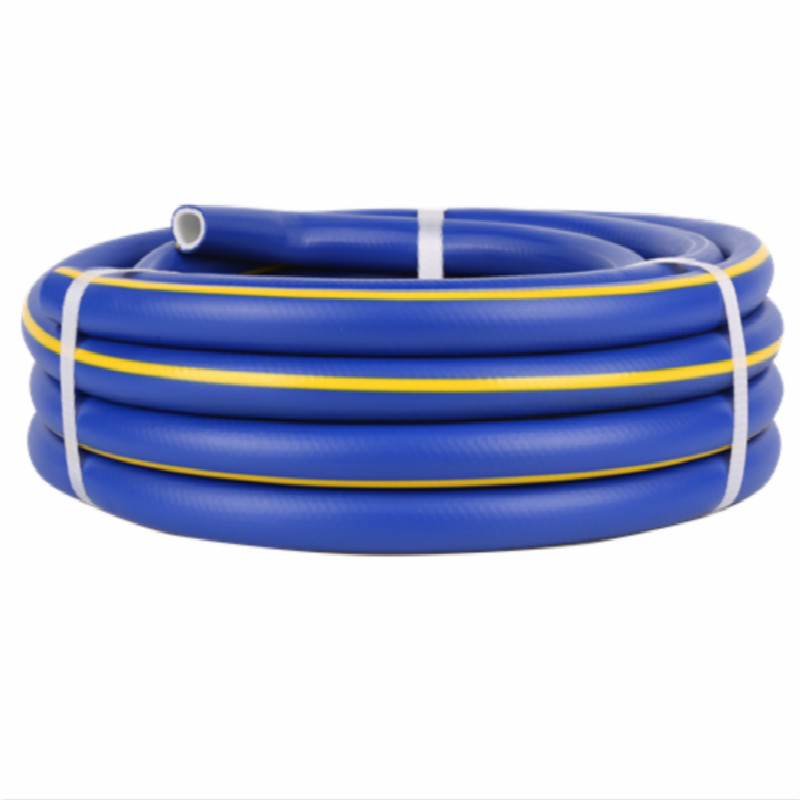 3-rétegű fonott, színes sárga vonalú Superflex PVC víztömlővel