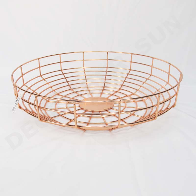 Kerek gyümölcsfém kosár