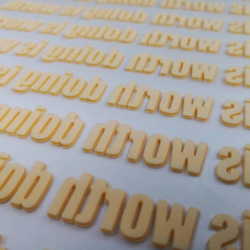 Hőátviteli szilikon címke