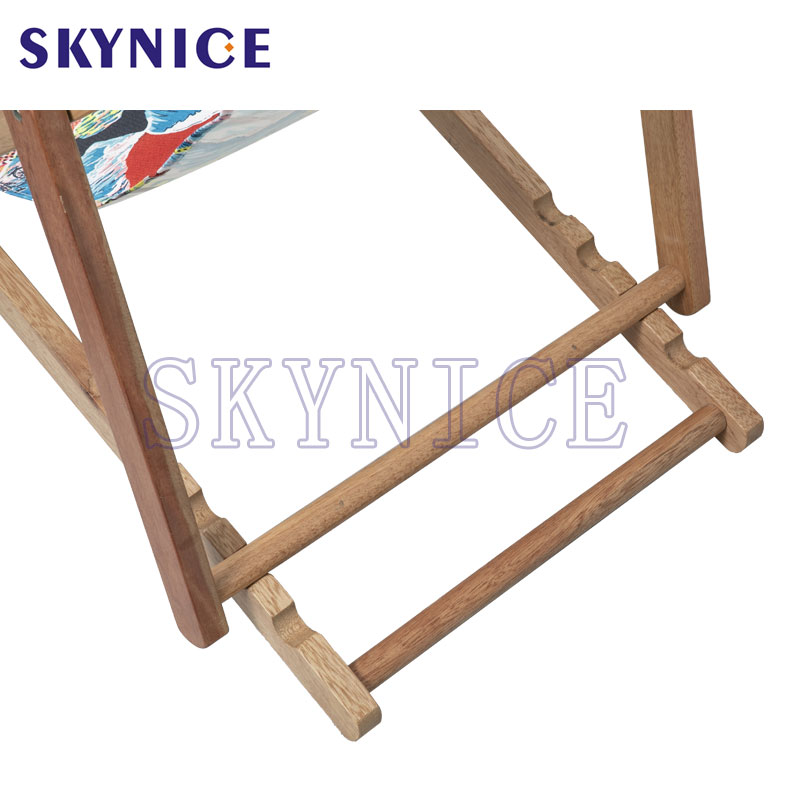 Olcsó fa hajtogatható hevederes társalgó