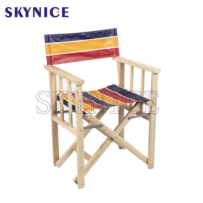 Kiváló minőségű fa hajtogatható vászon rendező szék