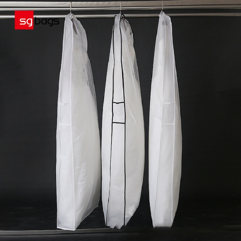 SGW08 2020 egyedi nyomású extra hosszú menyasszonyi lélegző ruha ruhadarab ruhadarab esküvői ruhahoz