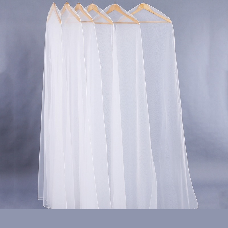 SGW10 Organza tiszta esküvői ruha menyasszonyi ruha ruházati táskák nők számára