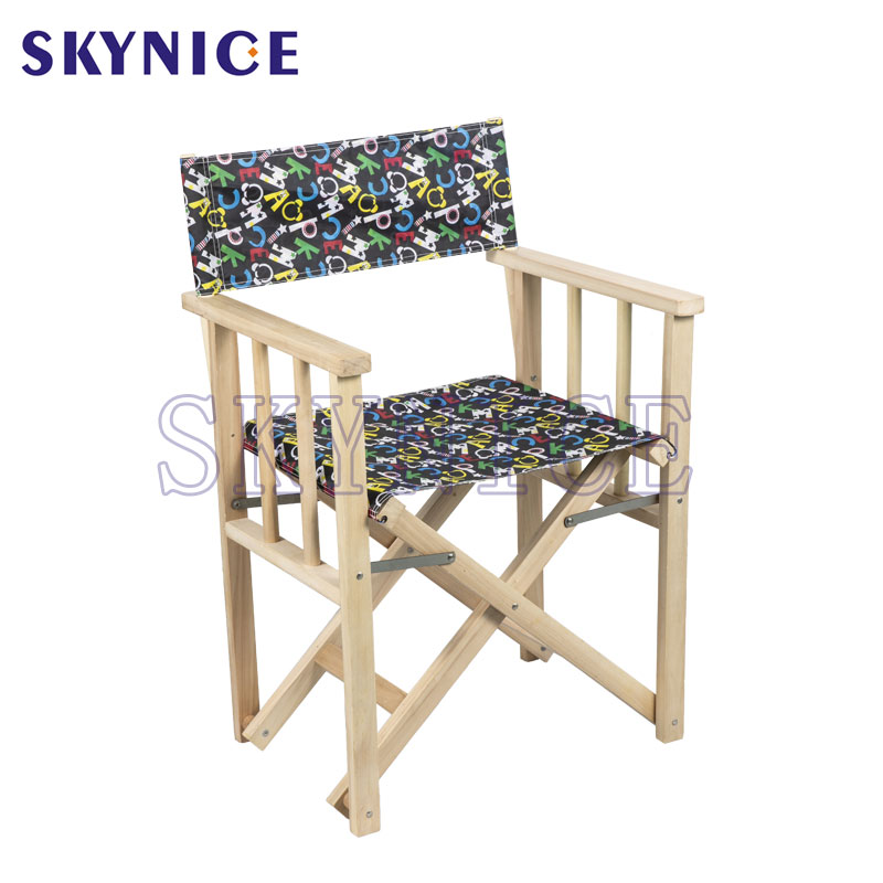 Gyári testreszabott fa hajtogatható igazgatói szék