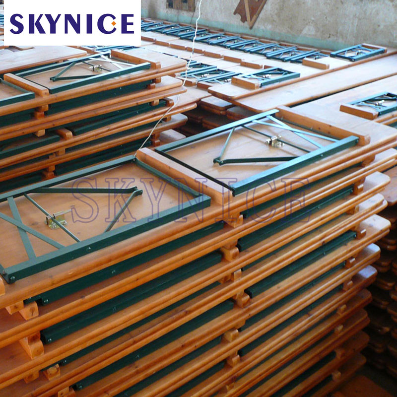 Forró eladó szabadtéri fa piknik asztalkészlet sörkerti asztal és pad székek