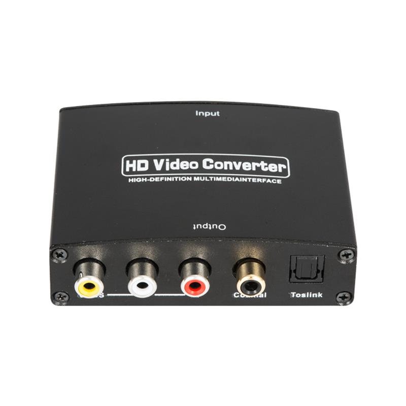 HDMI TO AV + digitális audio konverter automatikus skálázó 1080P