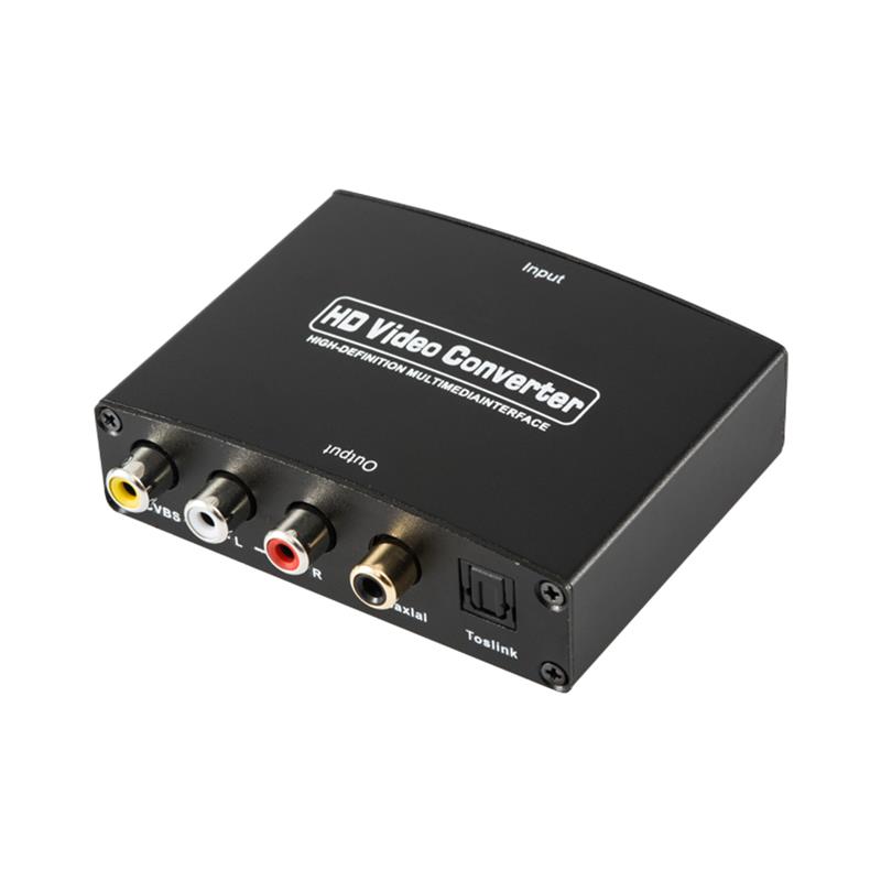HDMI TO AV + digitális audio konverter automatikus skálázó 1080P