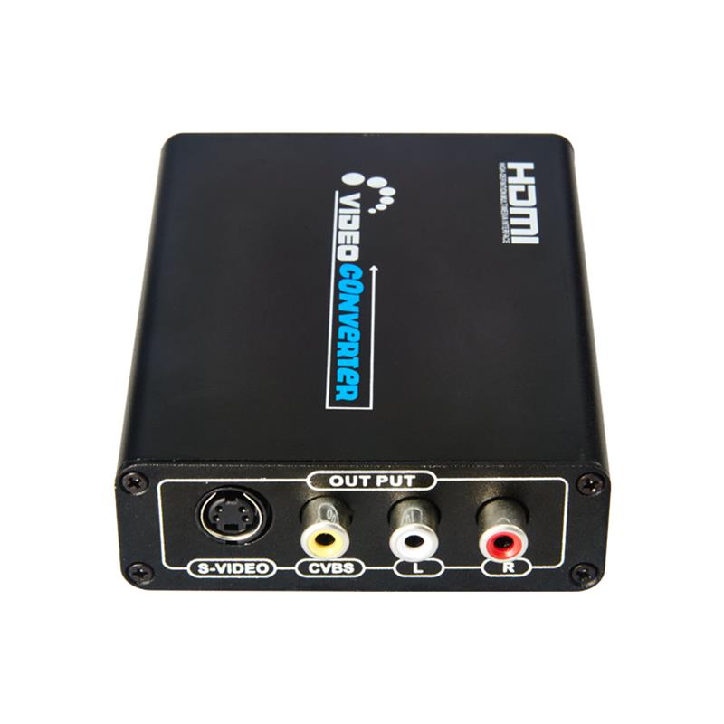 HDMI TO CVBS / AV + S-Video Converter automatikus skálázó