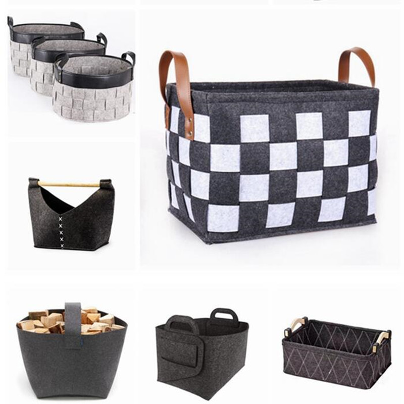 Nagykereskedelmi újrahasznosítható testreszabható kialakítású, összecsukható filc tároló táska