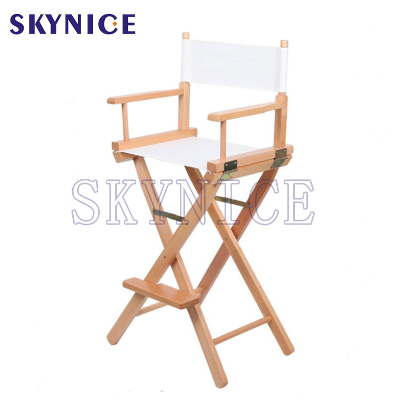 4 szezonos hordozható, luxus, kiváló minőségű, modern fa szék, vászon rendező székek