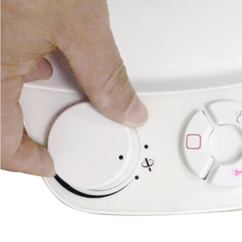 Kerek nyomógombos bidé WC-ülőke