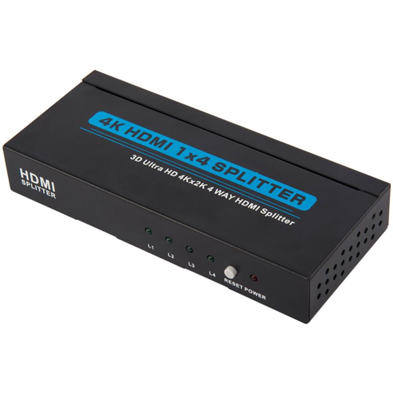 4K 4 portos HDMI 1x4 Splitter támogatás 3D Ultra HD 4Kx2K \/ 30Hz