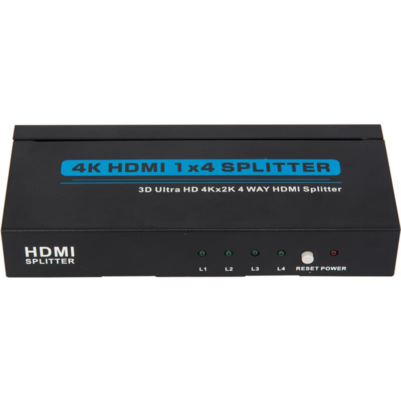 4K 4 portos HDMI 1x4 Splitter támogatás 3D Ultra HD 4Kx2K \/ 30Hz
