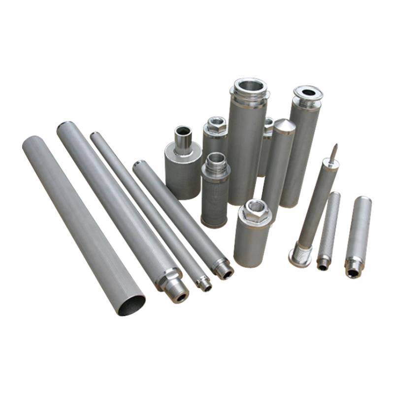 Rozsdamentes acélból készült, többrétegű hálószűrő gyertya a nemesfém-katalizátor visszanyeréséhez