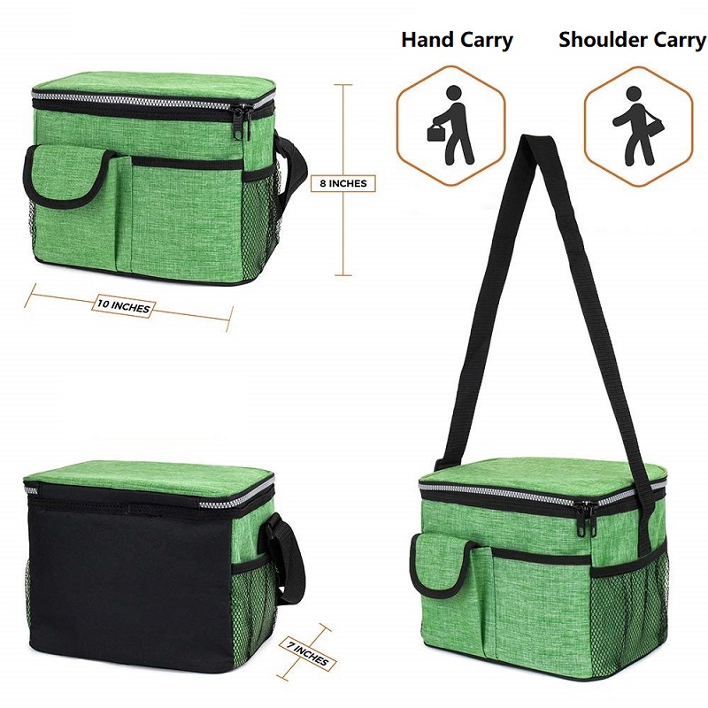 SGC27 Snow Oxford utazási piknik hordozható poliészter táska hűtő hőszigetelő váll bevásárló táska borosüveg hűtő táska nagykereskedelme