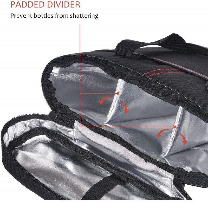 SGC33 nagykereskedelemű, szigetelt boros utazótáska 3 üveges borból készült táskatartó hordtáska boros ajándéktasakok