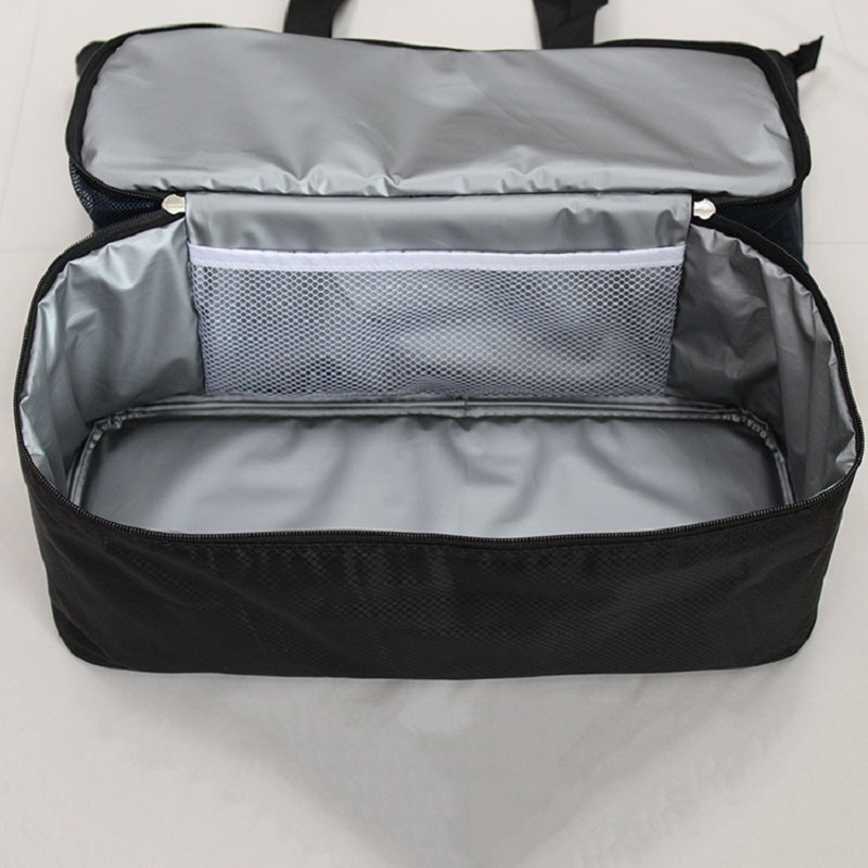 SGC35 nagykereskedelmi ömlesztett nyári szigetelésű nylon háló hálószobával hordható strandtáska hűtővel