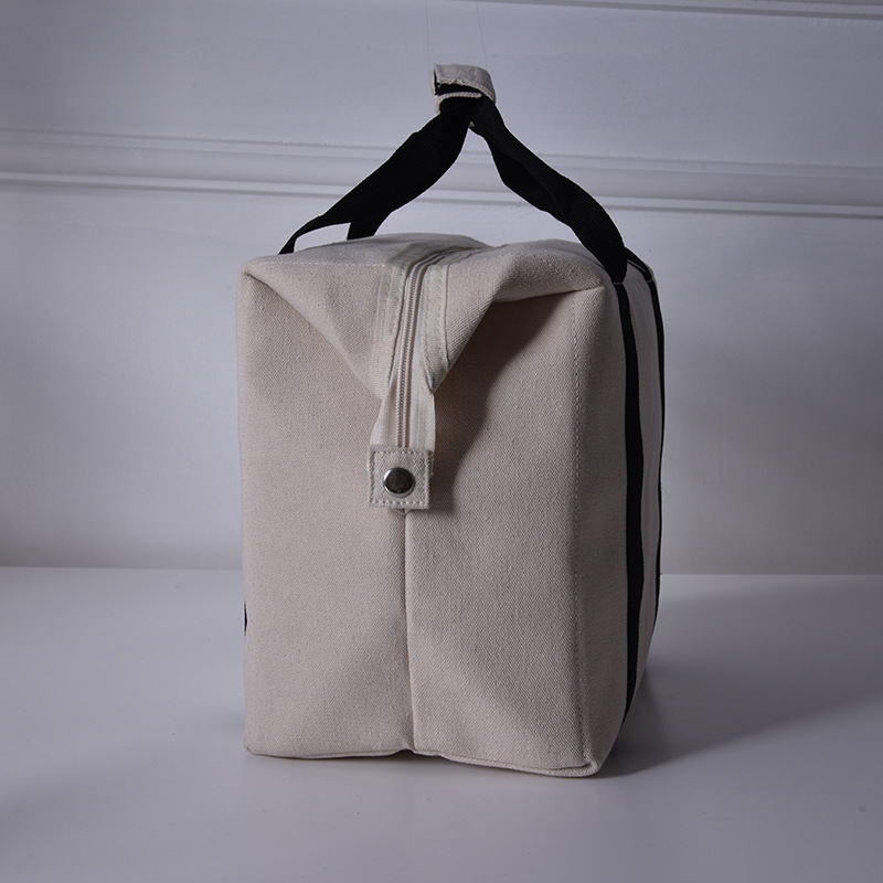 SGC39 Zip Heavy Duty Canvas Collatble Szigetett Shopping Grocery Cooler Bag for Frozen Seafood