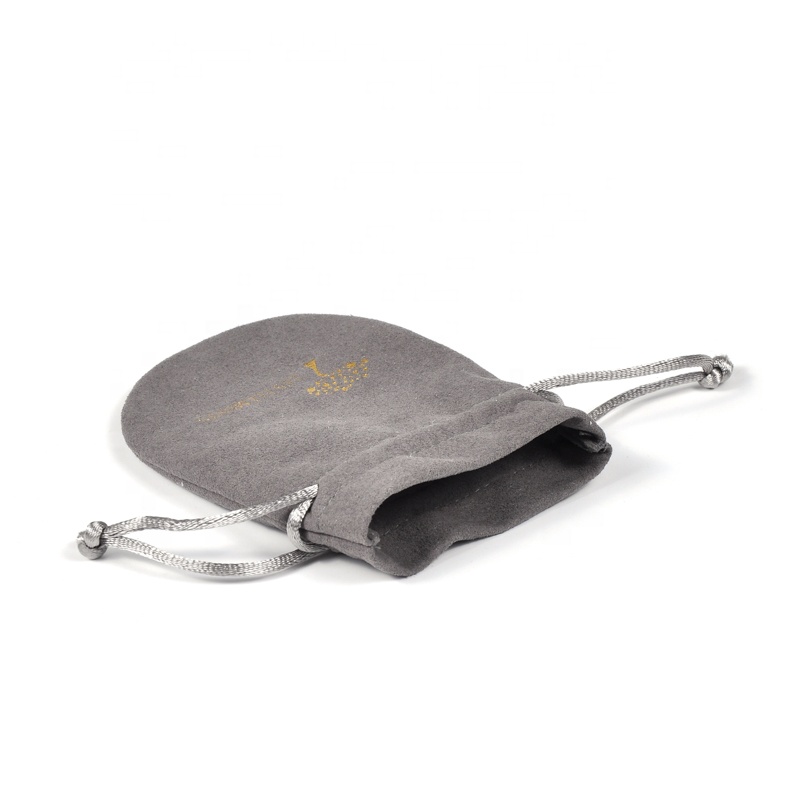 SGS51 egyedi fekete húzózsinórral ékszer tok, ajándék táska húzózsinór velúr ékszer csomagoló tokok, nagykereskedelem