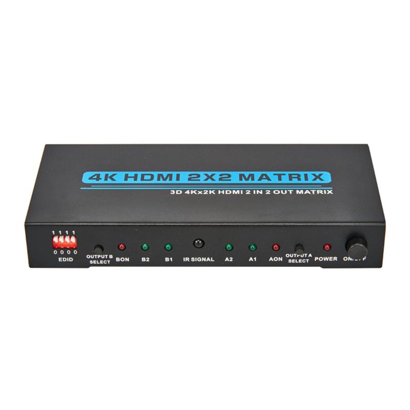V1.4 4K \/ 30Hz HDMI 2x2 mátrix EDID támogatással 3D Ultra HD 4Kx2K