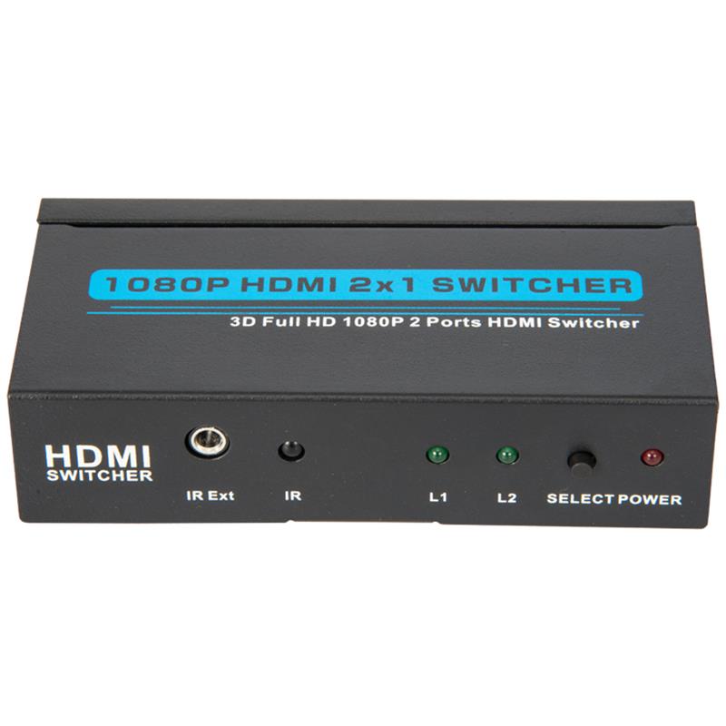 V1.3 HDMI 2x1 kapcsoló támogatja a 3D Full HD 1080P-t
