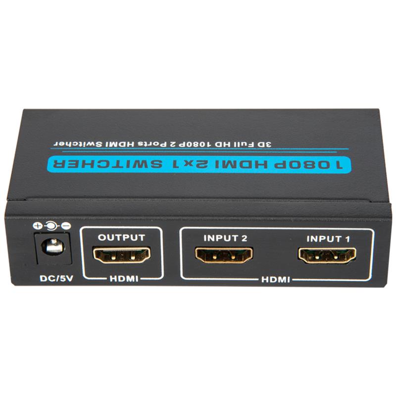 V1.3 HDMI 2x1 kapcsoló támogatja a 3D Full HD 1080P-t